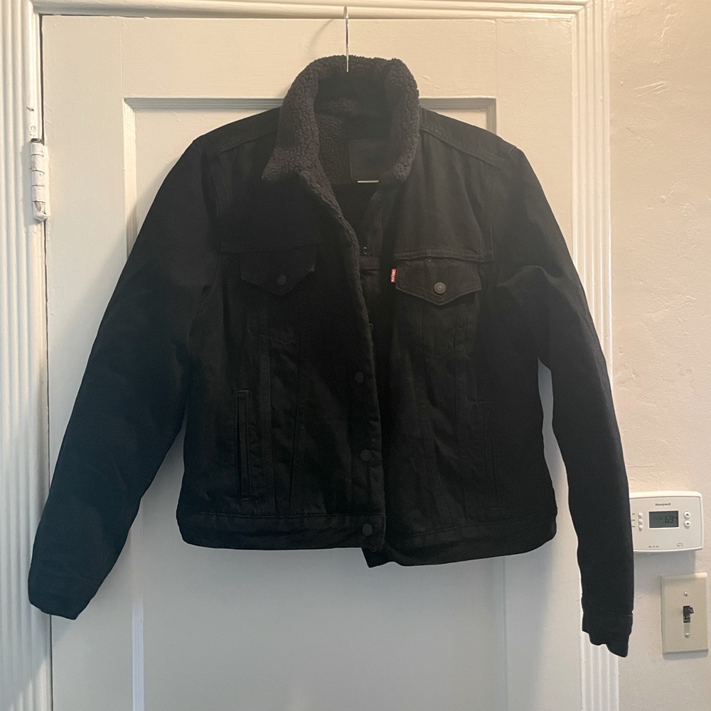 Levi’s Black Original Sherpa Trucker Jacket
